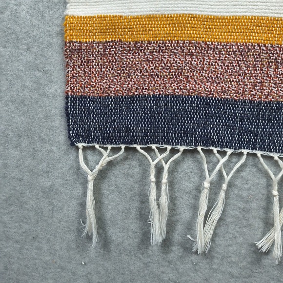 Vintage Southwest Table Runner Textile Pottery Native American Mexican Handmade - Picture 3 of 8